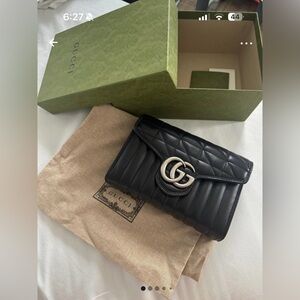 Gucci Black Quilted Leather Wallet